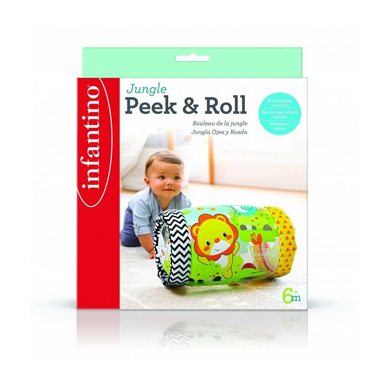 Uppblåsbar rulle med djur från Infantino.