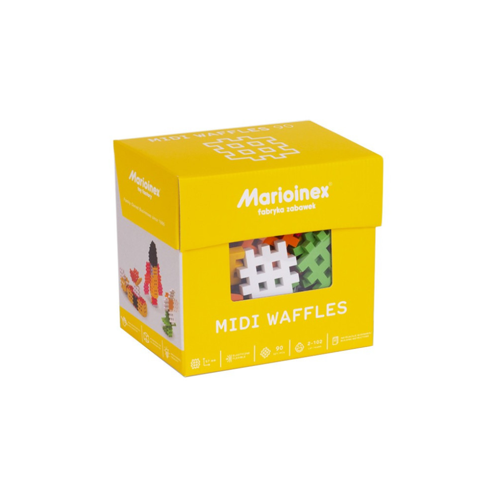 Klocki waffle midi 90 elementów