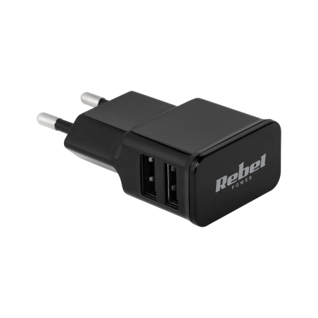 Nätadapter Rebel 2xUSB 2000 mA