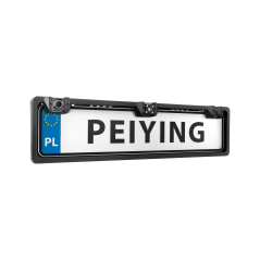 Bilbackskamera med parkeringssensor i nummerskyltsram från Peiying