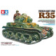 Modell av plast fransk lätt stridsvagn R-35