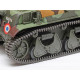 Modell av plast fransk lätt stridsvagn R-35