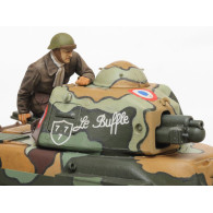 Modell av plast fransk lätt stridsvagn R-35