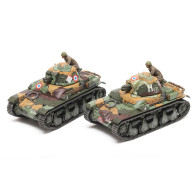 Modell av plast fransk lätt stridsvagn R-35
