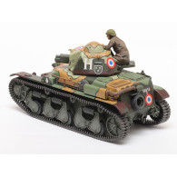 Modell av plast fransk lätt stridsvagn R-35