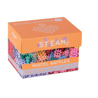 Klocki konstrukcyjne waffle mini pastel 500 elementów