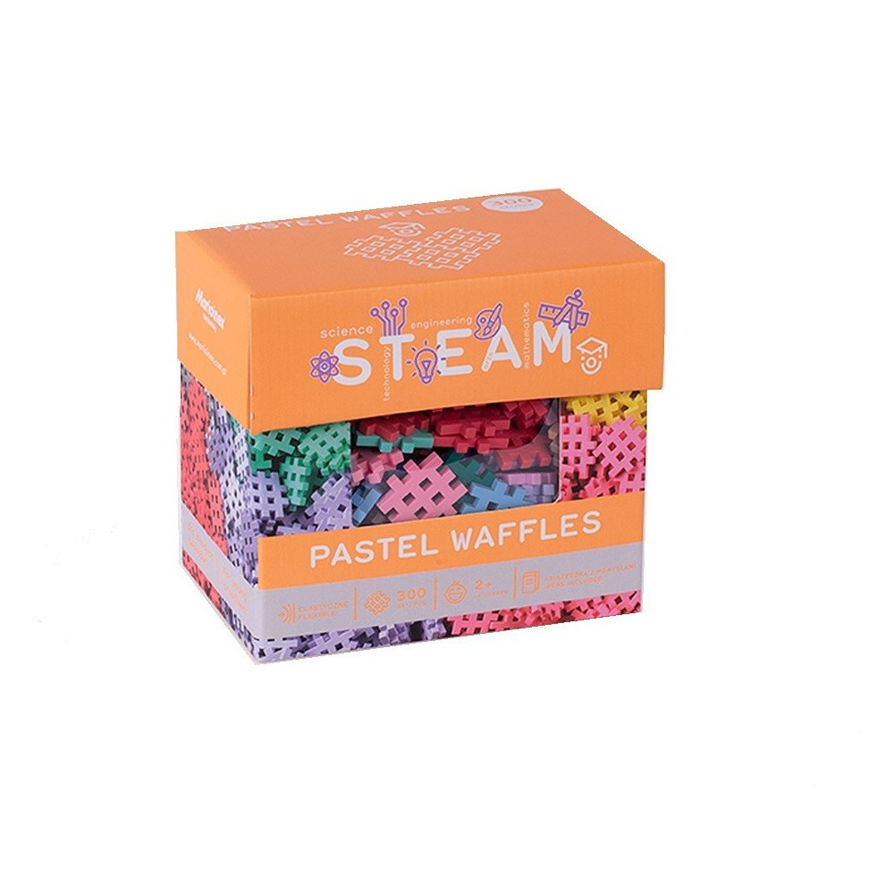 Byggklossar waffle mini pastell 300 delar