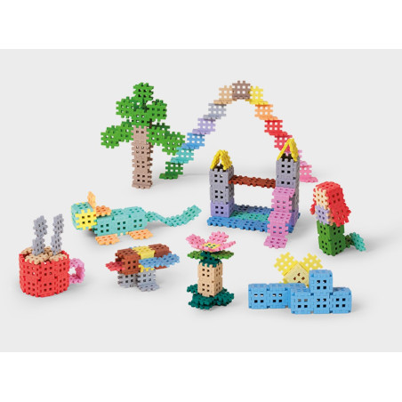 Byggklossar waffle mini pastell 300 delar