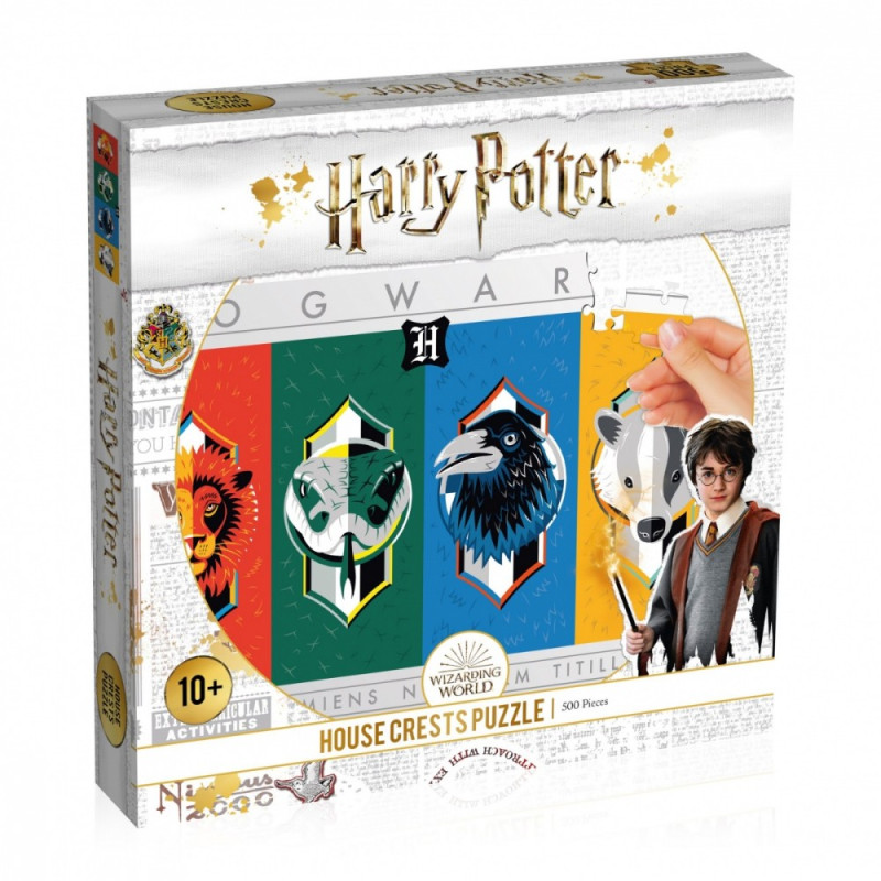 Pussel med 500 Harry Potter-element.