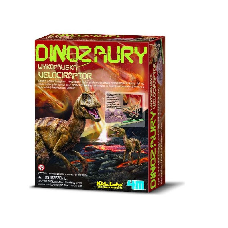 Vetenskapligt utgrävningsset - velociraptor