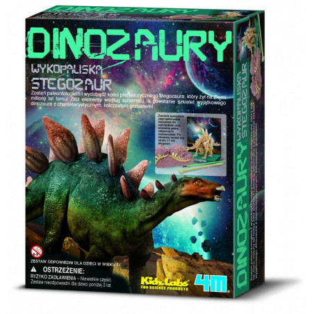 Vetenskapligt set för utgrävningar - stegosaurus