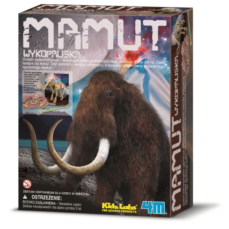 Vetenskapligt set för utgrävningar - mammut