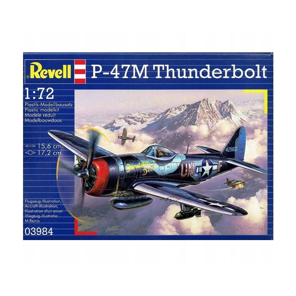 Modell av plast P-47 Thunderbolt