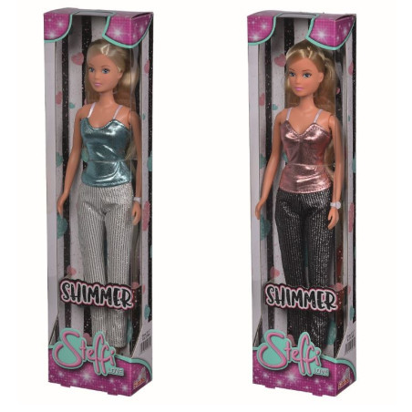 Dockan Steffi i glittrande dräkt, 2 sorter