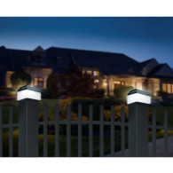 Solcellslampa LED för stolpe från GreenBlue, 80x80mm, kupolformad tak, GB127.