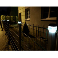 Solcellslampa LED för stolpe från GreenBlue, 80x80mm, kupolformad tak, GB127.