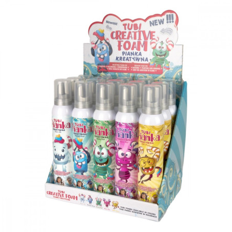 Skumrör blandning 200 ml display 15 stycken