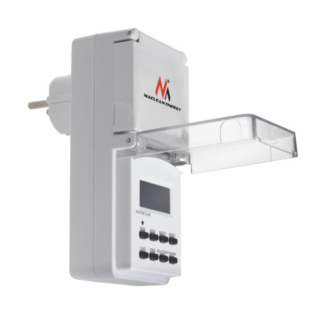Digital timer Maclean, extern, slumpfunktion, 10 program, max. 156 program, 3600 W, MCE08G