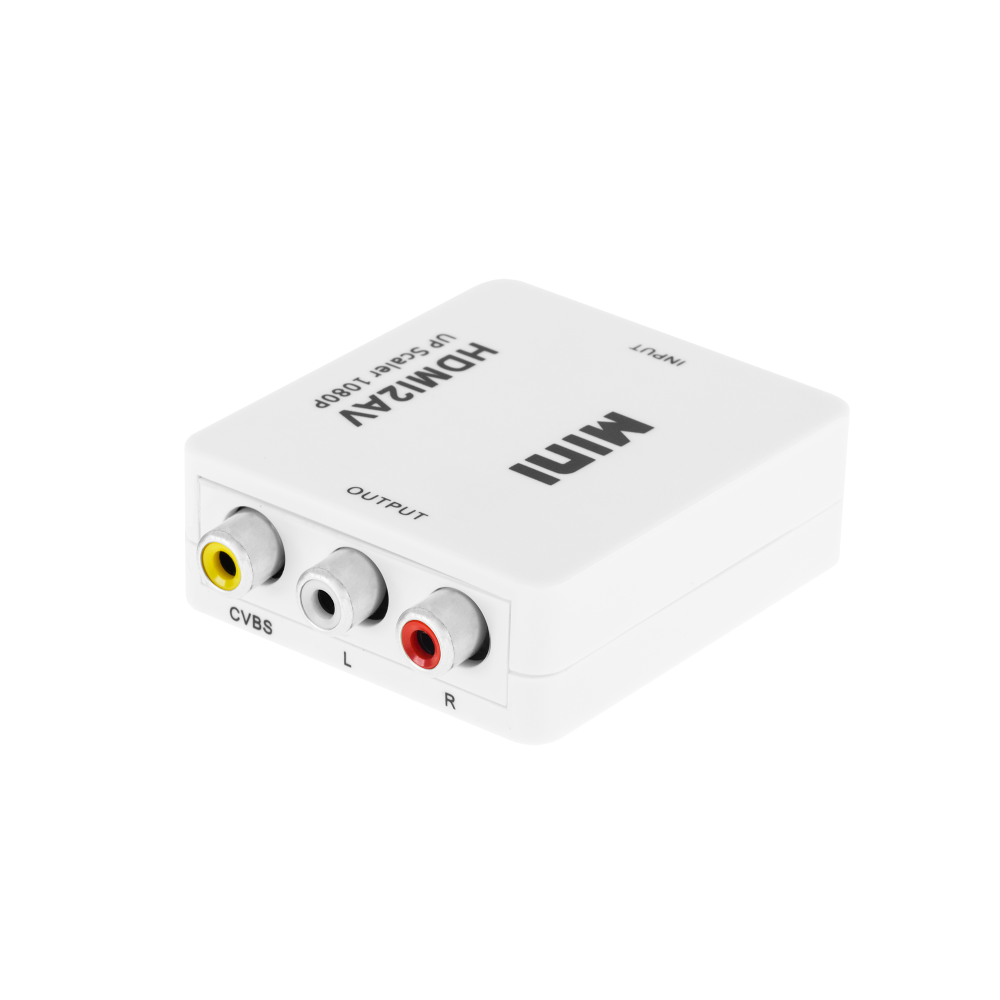 Signalomvandlare HDMI-uttag - AV-uttag - CHINCH CVBS + ljud Signalomvandlare HDMI-uttag - AV-uttag - CHINCH CVBS + ljud
