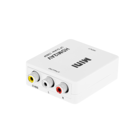 Signalomvandlare HDMI-uttag - AV-uttag - CHINCH CVBS + ljud