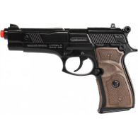 Gonher metalowy pistolet policyjny 8 naboi