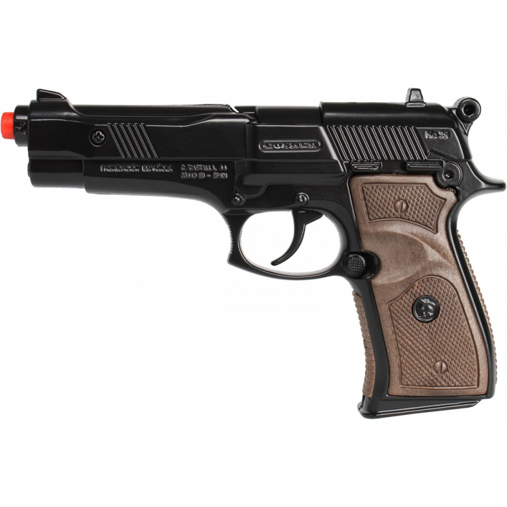 Gonher metalowy pistolet policyjny 8 naboi Gonher metalowy pistolet policyjny 8 naboi