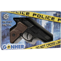 Gonher metalowy pistolet policyjny 8 naboi