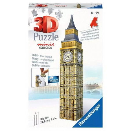 Pussel 54 element 3D mini byggnader Big Ben | HandlaSmidigt.se