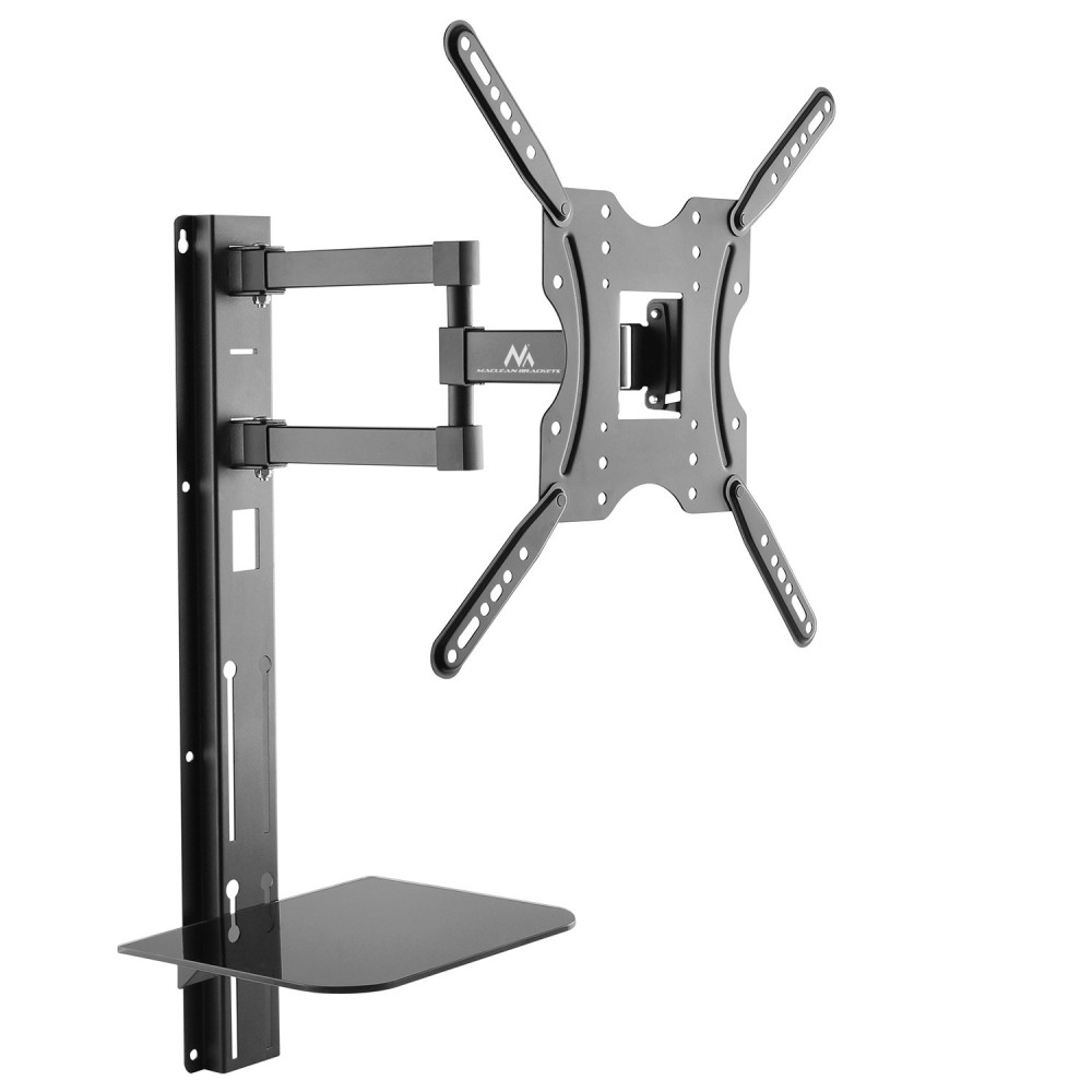 TV-fäste med hylla för DVD Maclean, VESA 400x400, 32'-55', 30 kg, MC-772