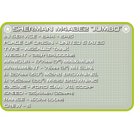 Klocki sherman m4a3e2 jumbo