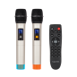 Aktiv högtalare (med 2 trådlösa UHF-mikrofoner, SD, Bluetooth, FM, USB) 40 watt