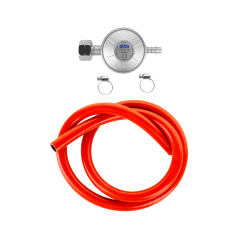 Gasregulator till grill (regulator + slang + klämmor)