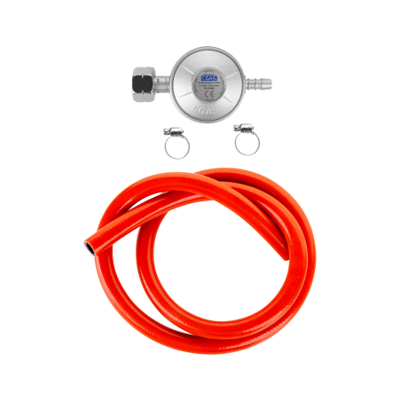 Gasregulator till grill (regulator + slang + klämmor)