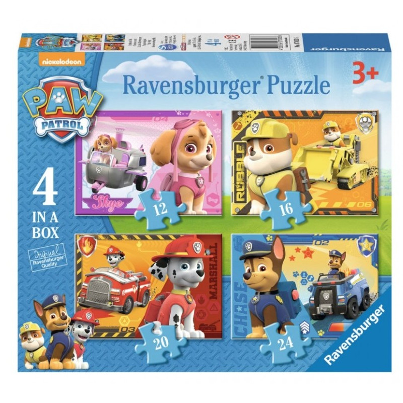 Pussel 4-i-1 Paw Patrol