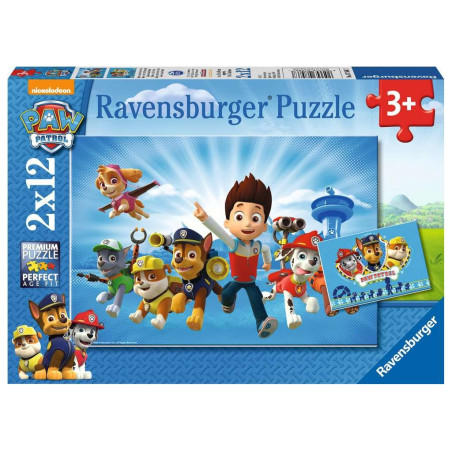 Pussel med 2x12 elementer, laget av teamet Paw Patrol. | HandlaSmidigt.se