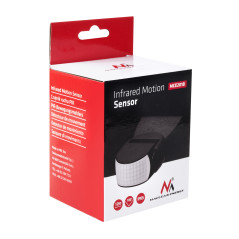 Rörelsedetektorn PIR Maclean, infraröd, IP65, svart, räckvidd 12m, MCE201B