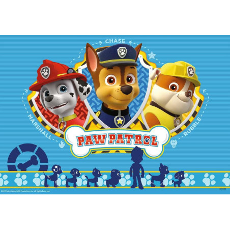 Pussel med 2x12 elementer, laget av teamet Paw Patrol.