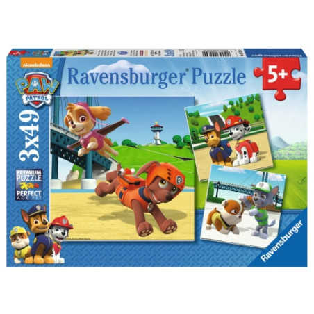 Pussel med 3x49 elementer av teamet Paw Patrol. | HandlaSmidigt.se