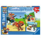 Pussel med 3x49 elementer av teamet Paw Patrol.