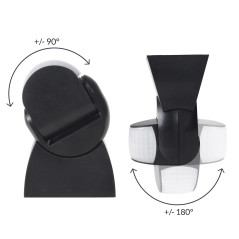 Rörelsedetektorn PIR Maclean, infraröd, IP65, svart, räckvidd 12m, MCE201B