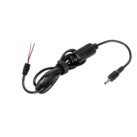 Nätsladdare med raka kontakter 3,5/1,5 (12V/3A) med kabel för montering på Rebel.