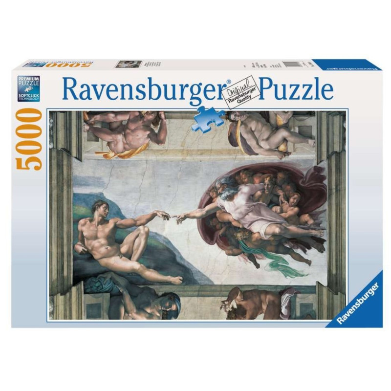 Pussel 5000 element Michelangelo Adam skapelsen