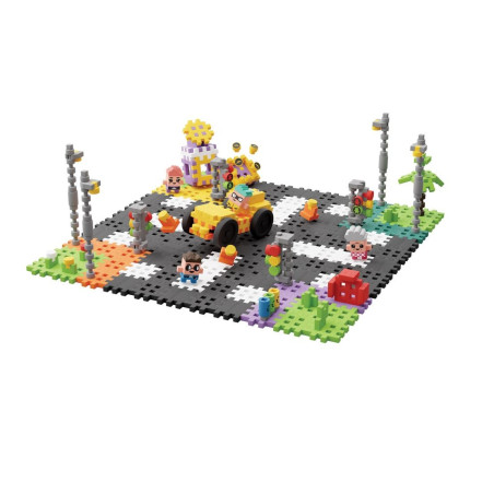 Våffelklossar mini - gatubeläggning med 280 delar