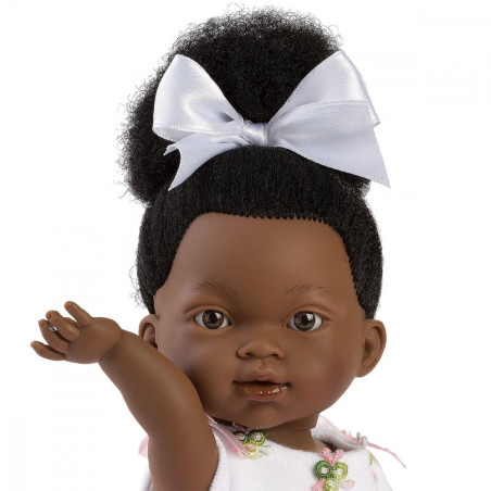 Dockan Zoe, balettdansös med blommor, 28 cm.