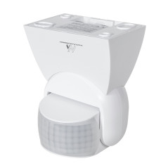 Rörelsesensor PIR Maclean, infraröd, med fjärrkontroll, max 800W (glödlampa), max 1200W (LED), MCE241