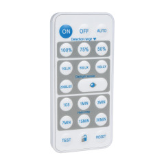 Rörelsesensor PIR Maclean, infraröd, med fjärrkontroll, max 800W (glödlampa), max 1200W (LED), MCE241