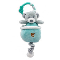 Musikspeldosa mintbjörn 13 cm