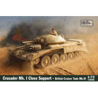 Modell av plast Crusader Mk.I CS brittisk närstridstank