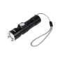 Aluminium ficklampa 3W (zoom, USB-anslutning)