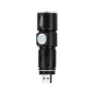 Aluminium ficklampa 3W (zoom, USB-anslutning)
